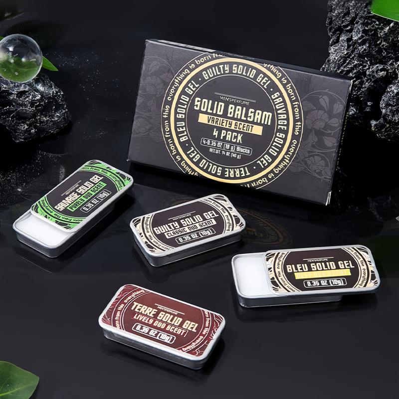 【BUY 1 GET 1 FREE】Solid Perfume Balm Set, Alcohol-Free,Aromatic Woody Fragrance, Arabian Scent, Perfectfor Dates & Daily Freshness, Ideal Gift, Non-Fragile Goods