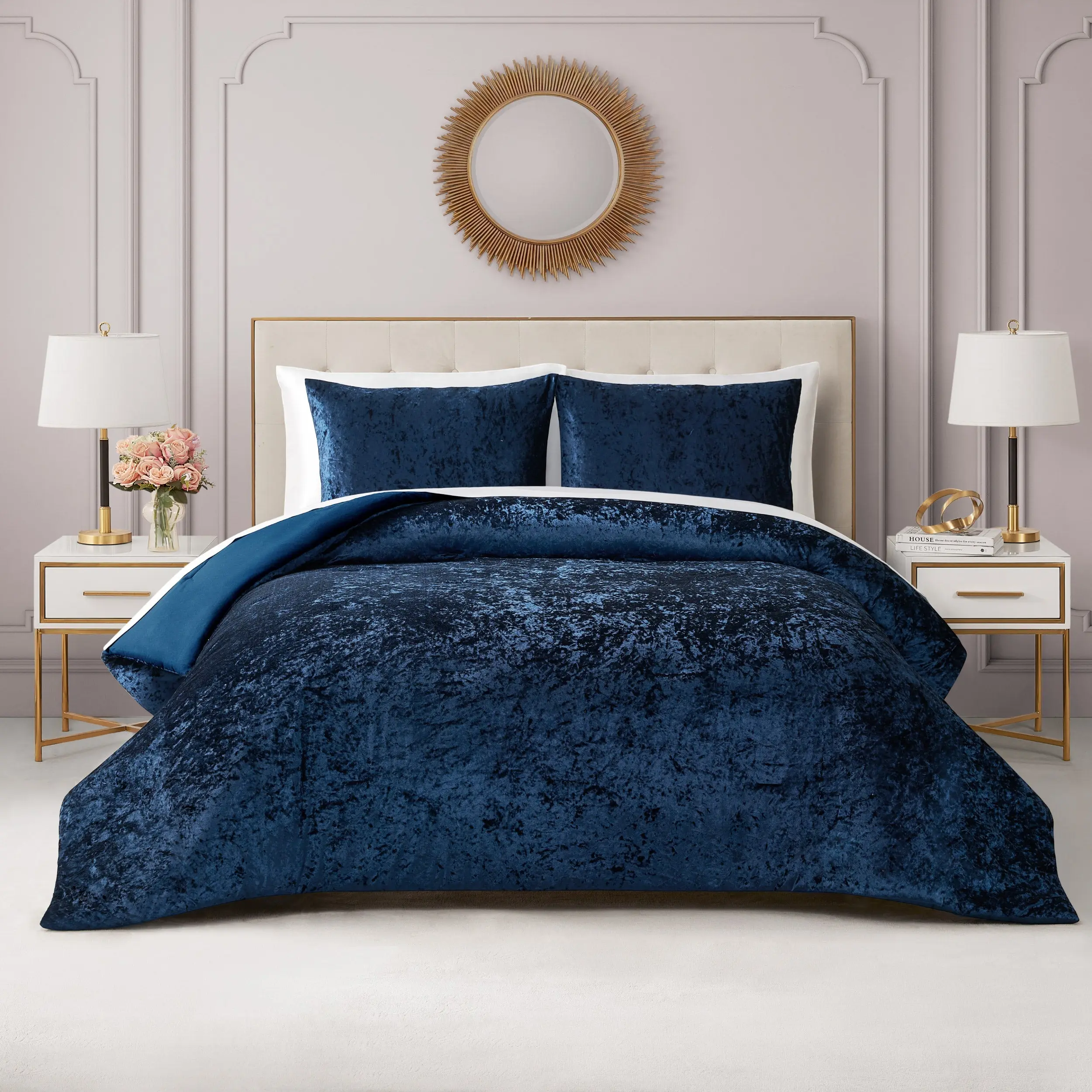 Juicy Couture Crushed Velvet Comforter Set