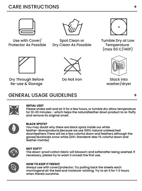 APSMILE 100% Organic Cotton Feather Down Throw Pillow Inserts Soft Decorative Square Pillows Insert