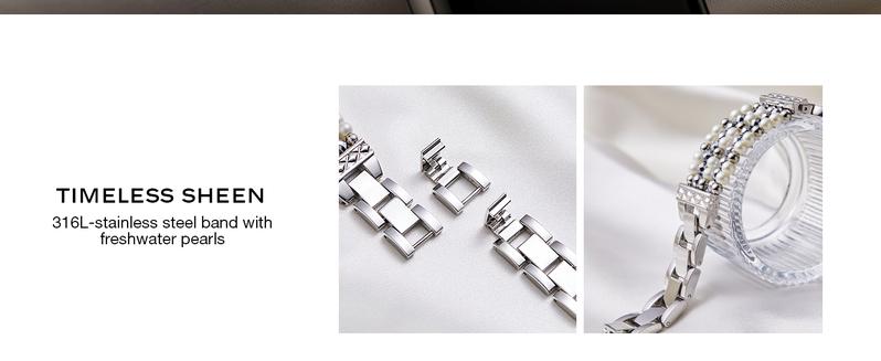 MISSAIR Luxury Bands Bohemian Style Pearl and Beaded Compatible with Apple Watch Series 10-1 SE Ultra, Adjustable Strap Durable Wearable Accessories