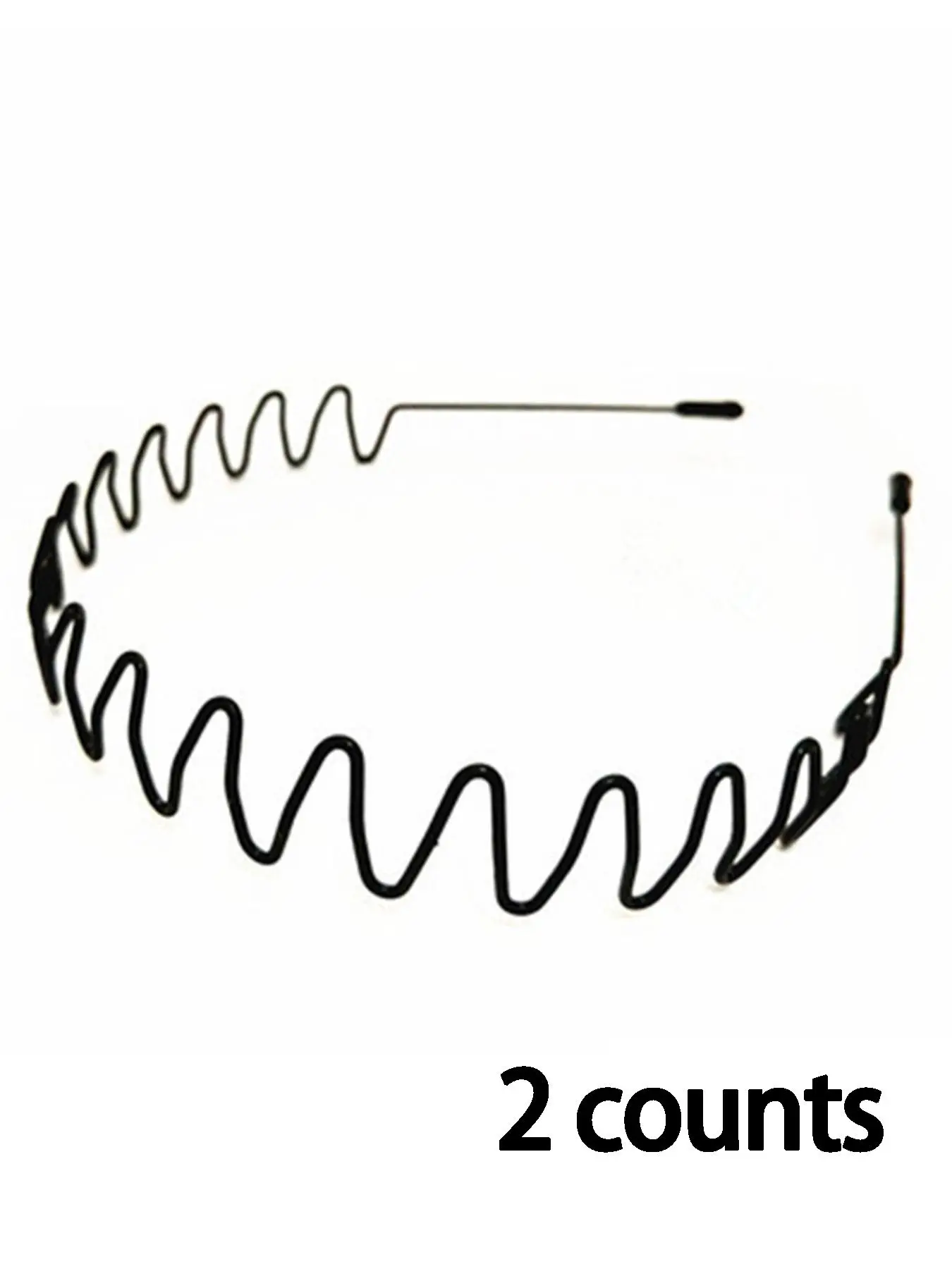 2/4/6/8/10 pcs Metal Hair Hoops, Casual Wavy Design Hair Hoops, Non Slip Hair Hoops for Outdoor Sports, Fashion Hair Accessories for Women & Men, mothers day gift, No Slip Headbands