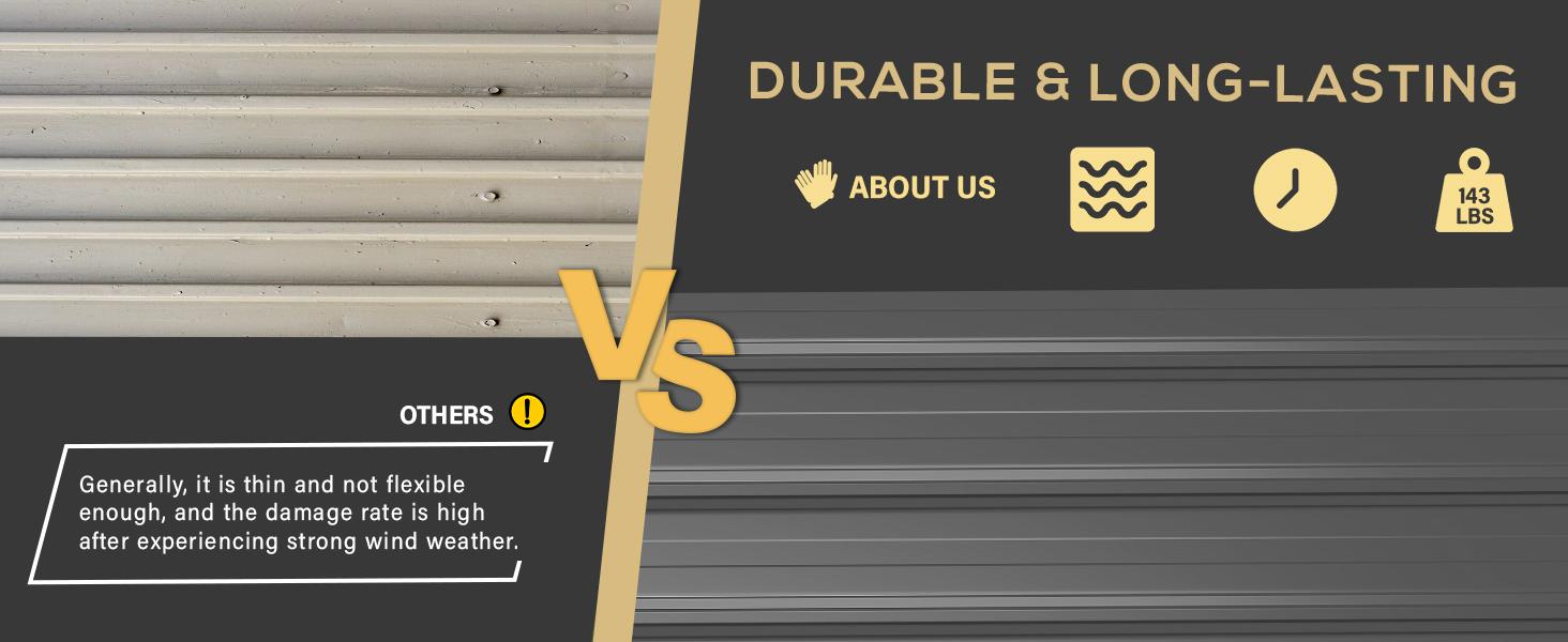 AECOJOY Corner 6x6 Storage Shed with Openable Windows & Lockable Doors Galvanized Steel Backyard Utility Tool Shed for Garden Patio Outside Use Metal Large