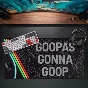 [Anime & Game Collection - Sale Up To 35%] ARC Raiders Goop Art Desk Mat, Abstract Sci-Fi Humor Extended Mouse Pad, Gamer Desk Decor for Setups