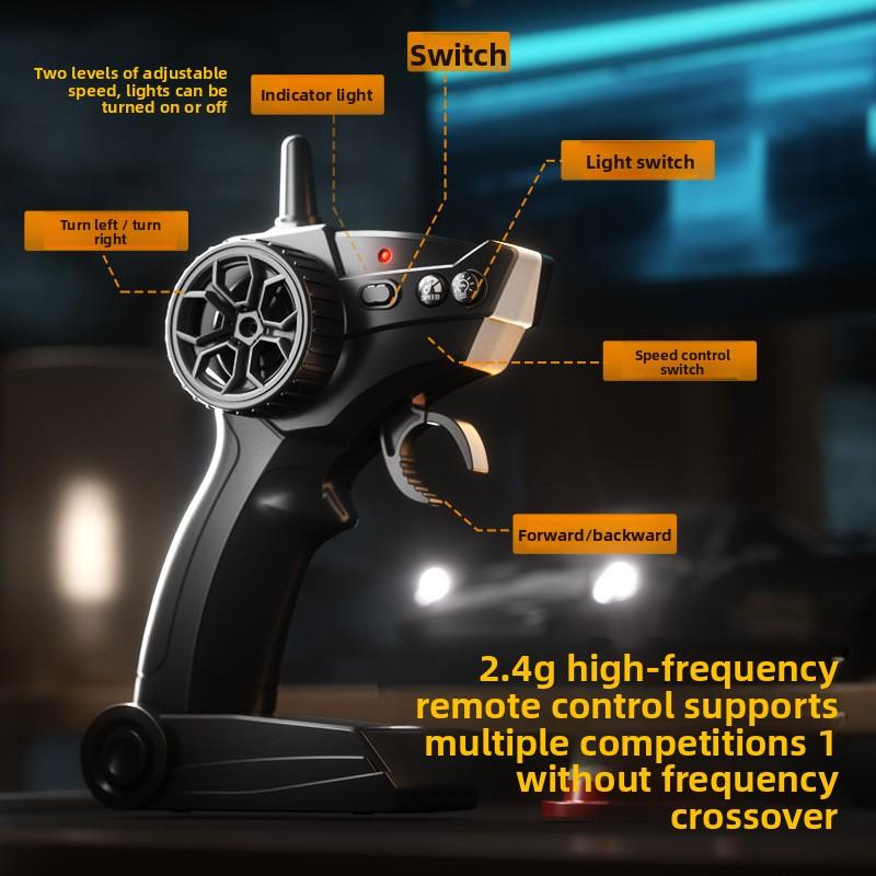 Remote Control Drift Tail Car RC High-Speed Racing Car :24 Four-Wheel Drive Remote Control Car Model Boys Toy