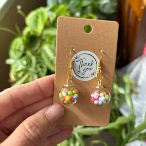 Gumball earrings