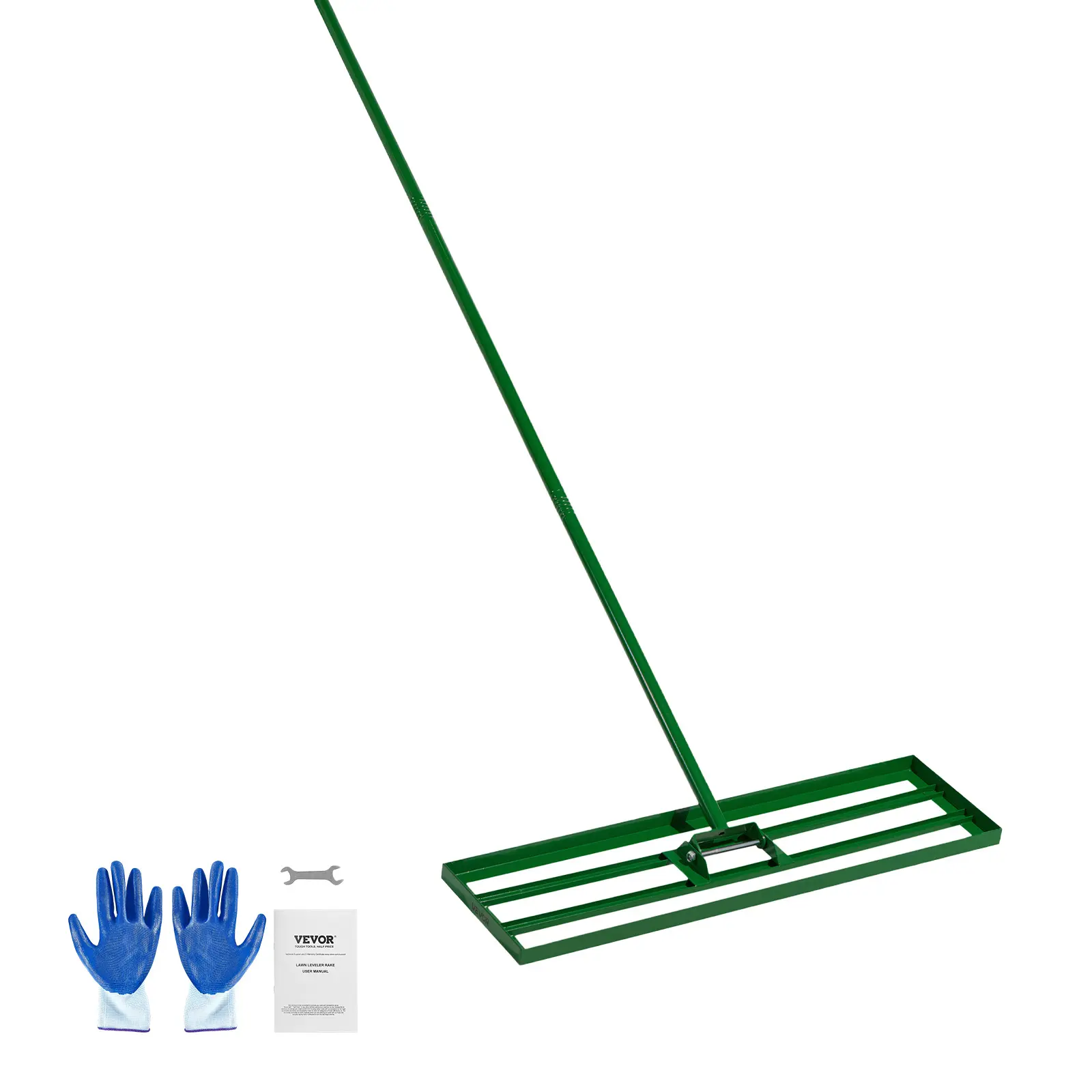 【SummerFinds】VEVOR Lawn Leveling Rake, 36"x10" Level Lawn Tool, Heavy-duty Lawn Leveler with 78" Steel Extended Handle, Yard Leveling Rake Suit for Garden, Golf Lawn, Farm