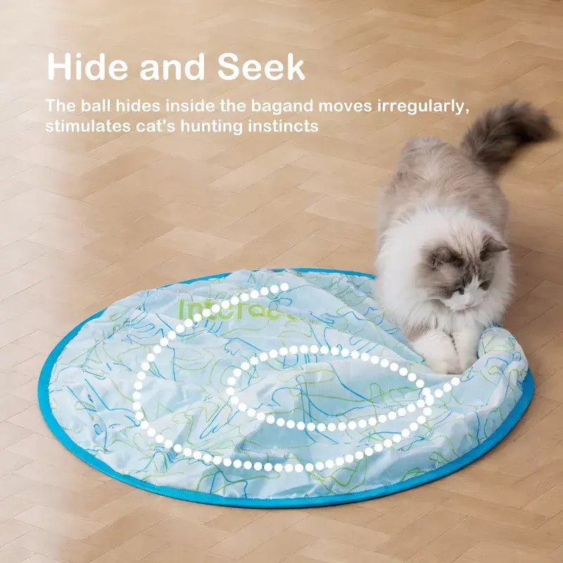 Allforpaws Interactive Cat Toy Ball Chase Me Nowhere，Fast