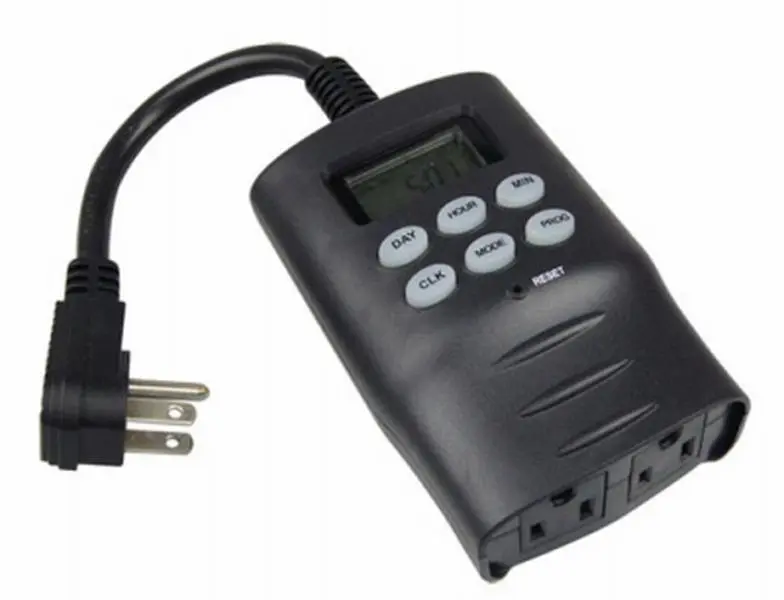 212 MAIN Outdoor Digital Timer, 7-Day Programmable Plug-in Device with Sequence Control, Precise Time Delays and Clocking Functionality