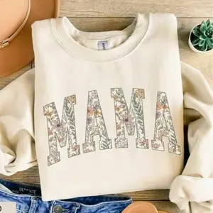 Mama Sweatshirt, Mama Sweater, Mama Floral Sweatshirt, Floral Mama, Cute Mom Sweatshirt, Trendy Mom Gift
