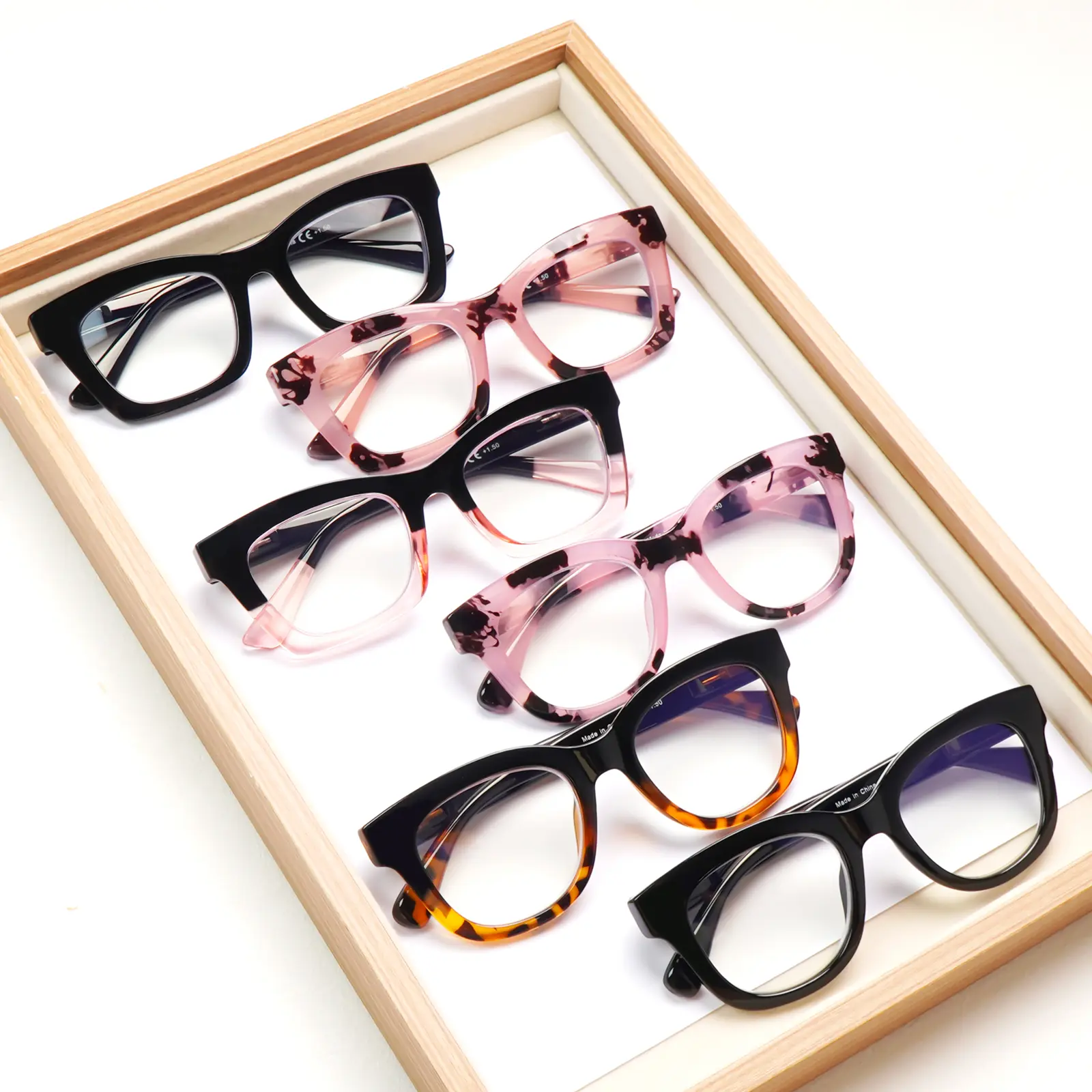 6-Pack Blue Light Blocking Reading Glasses for Women. Features spring hinges and premium blue light blocking lenses,  for various face shapes with comfortable wear.Essential for reading and computer work.Top choice for holiday gifts.