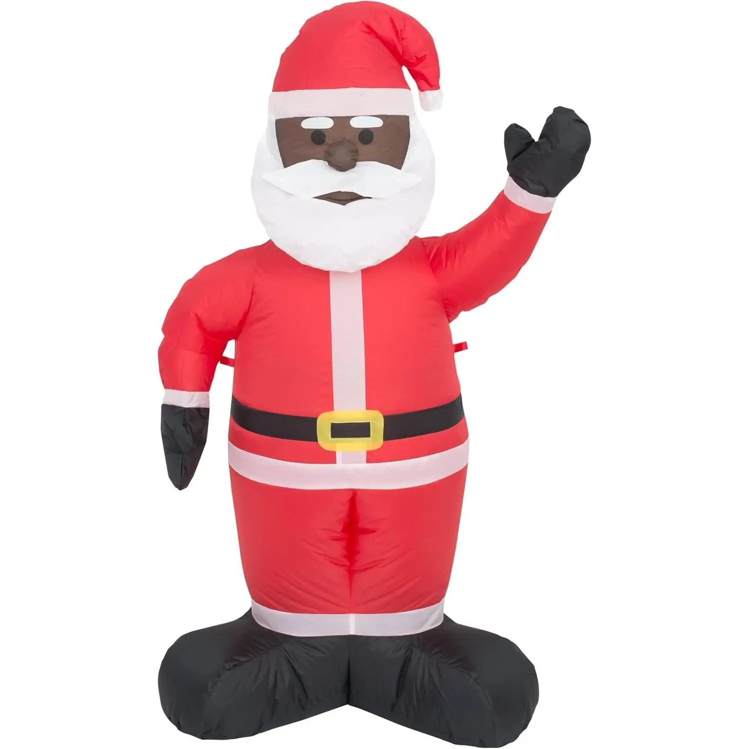 Costume Agent Inflatable Indoor and Outdoor Christmas Decoration - Black Santa - 4 feet - Christmas Inflatables - Vacation Inflatable