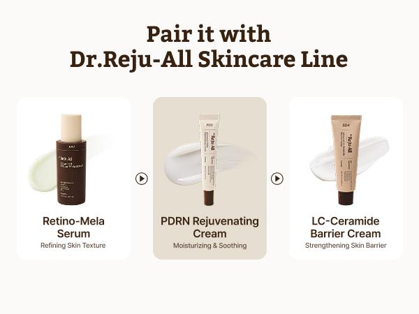 [Dr. Reju-All Official] Advanced PDRN Rejuvenating Cream – 99% Pure Salmon DNA Gel Type Face Moisturizer – Optimal 1200ppm for Glass Skin & Plumping – Korean Pharmacy Anti-Aging Skin Care Face Cream - 0.7 & 2 Fl Oz