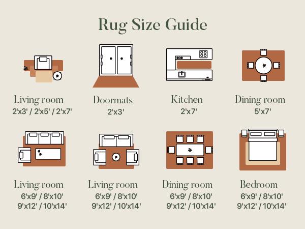 GENIMO Retro Collage Floral Geometric Rug For Living Room Bedroom Dining Room Washable Non-Slip Soft Texture Multi-Scene