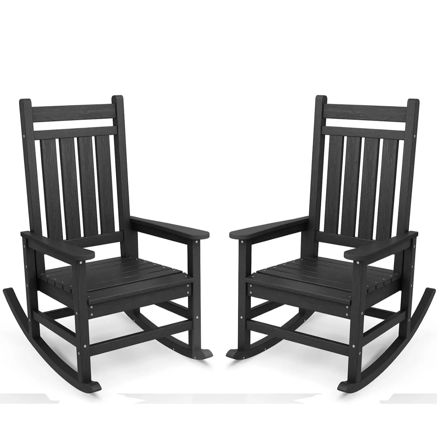 Rocking Chair Set of 2 -Black