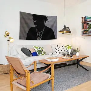 Hip Pop Music Album Tapestry Ken American Rapper Carson Flag 3x5 Feet (90x150cm) Banner,Funny Man Cave Wall Flag with Brass Grommets