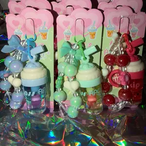 Moisturizing Lipgloss Gloss Bracelet Makeup lips Hydrating Jelly Long-Lasting Shimmer 520 Lip Large Capacity fruity ligloss glass junkie