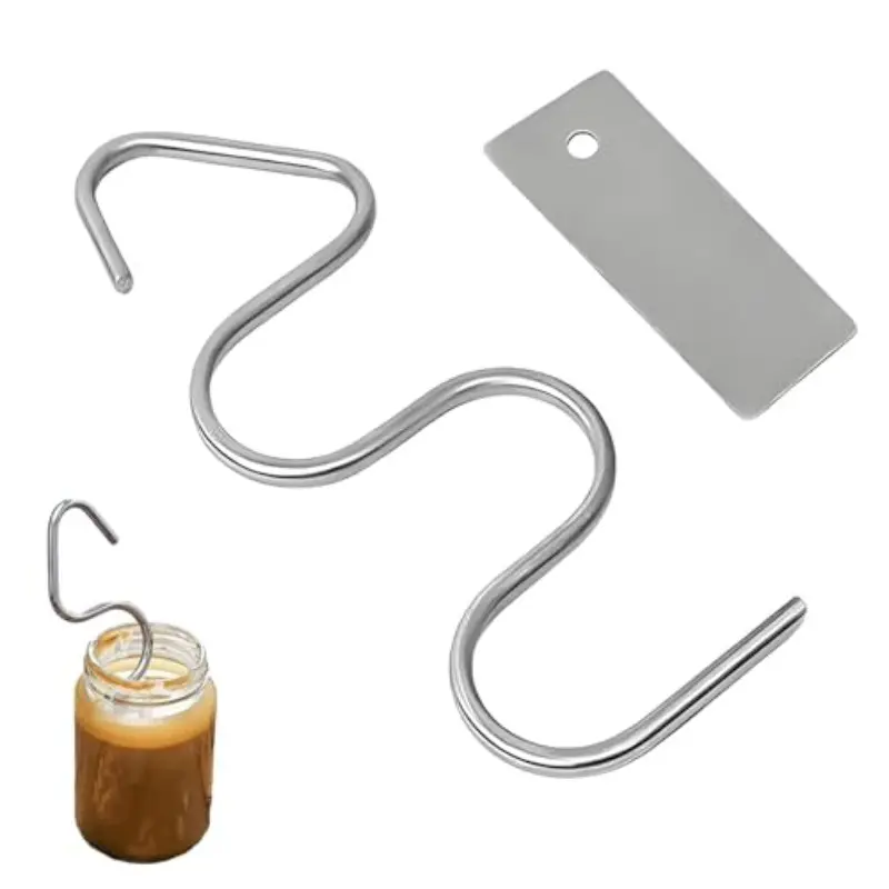 Food-Grade Stainless Steel Kitchen Peanut Butter Stirring Utensils, Labor-Saving Mixing Tool, Easy to Use & Clean, Ideal for Peanut Butter, Almond Butter & Jam