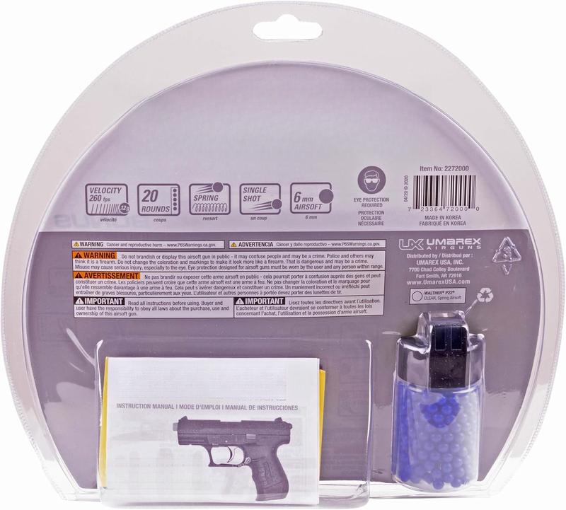 Walther P22 6mm BB Pistol Airsoft Gun