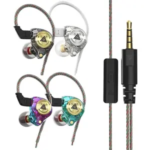 QKZ AK3 Portable Wired In-Ear Earphone, Wired Headphones With Mic, HiFi Subwoofer Noise Cancelling Wired Earphones for Game Sports, 3D Stereo Sound Headphones For Gym & Sports & Game, Headphones 8D Audio, Electronic Audio Earbud cheap monitor