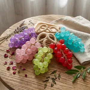 5 Scents Grape Shaped Natural Essential Oil Soap Bar | For Face, Hand & Body Wash | Gentle & Long-Lasting Fragrance|Handmade Soap