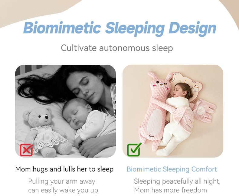 Big White Goose Baby Soothing Pillow Soft Cotton Hugging Sleep Aid Cushion for Newborns with Remote Control Three Adjustable Modes Big White Goose Baby Soothing Pillow Soft Cotton Hugging Sleep Aid Cushion for Newborns with Remote Control Three Adjustable Modes