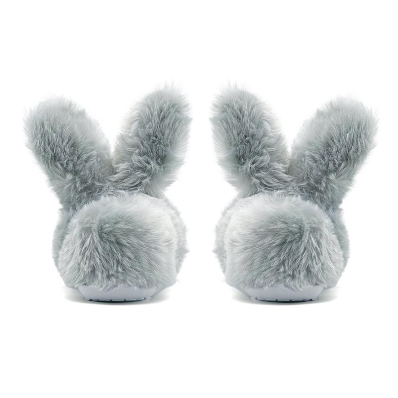 Lumubby Toddler Slippers Girls and Boys House Shoes Bunny Slippers Plush Cute Non-Slip Warm Winter Shoes Indoor Soft Cotton Footwear with 3D Bunny Eyes and Ears - Children