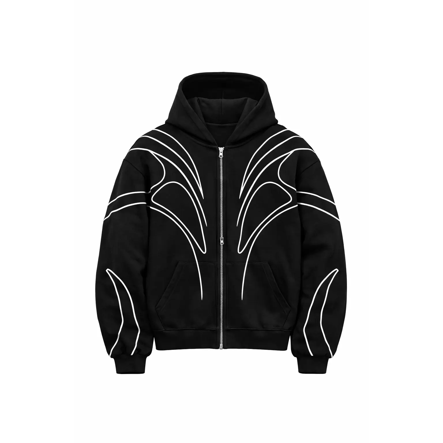 Obsidian Arc Zip Hoodie