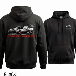 Chevrolet Camaro ZL1 Hoodie, American Muscle Car Graphic Pullover, Car Enthusiast Streetwear, Soft Cotton Unisex For Men Women, Full Color