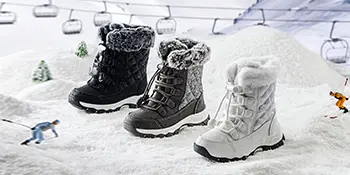 HOBIBEAR Girls Boys Kids Snow Boots Waterproof Slip Resistant Outdoor Winter Shoes(Kids/Little Kids/Big Kids)