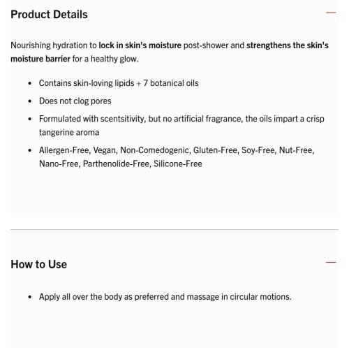 After-Shower Nourishing Body Oil