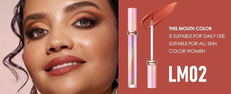 CARSLAN Matte Liquid Lipstick Long Lasting Highly Pigmented Lip Color Make Up For Women Lightweight Smooth Summer Full Coverage Lipgloss Makeup Carlan Sweet Kiss Smudgeproof