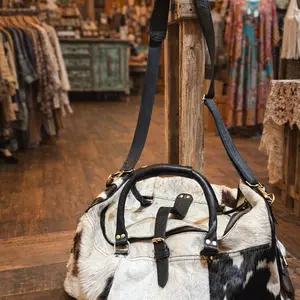 Medium Cow hide Duffle