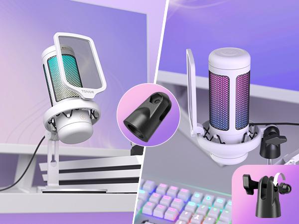 TONOR TC310 USB Type-C Microphone with RGB/Gain Control and Mute Touch for Streaming, Podcasts, Recording, Twitch/YouTube/Discord TONOR TC310 USB Type-C Microphone with RGB/Gain Control and Mute Touch for Streaming, Podcasts, Recording, Twitch/YouTube/Discord