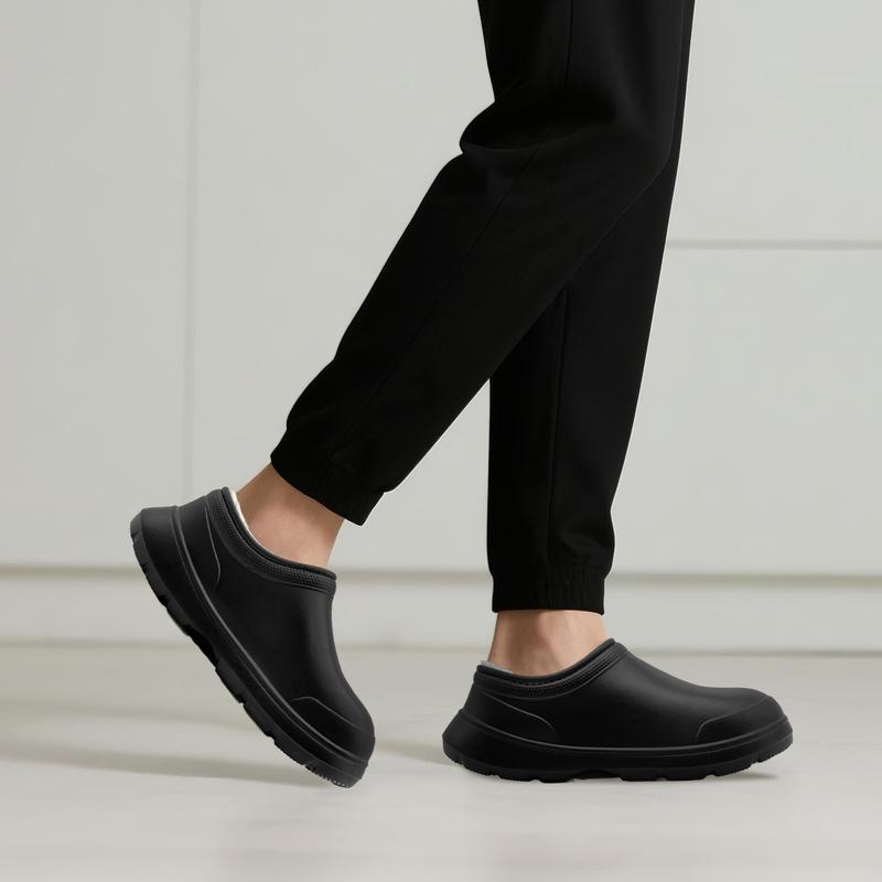 Lumubby Men's & Women's Chef Shoes Lightweight Non-Slip Work Shoes for Kitchens Hospitals Waterproof Oilproof Super Soft Cotton Memory Foam Comfort