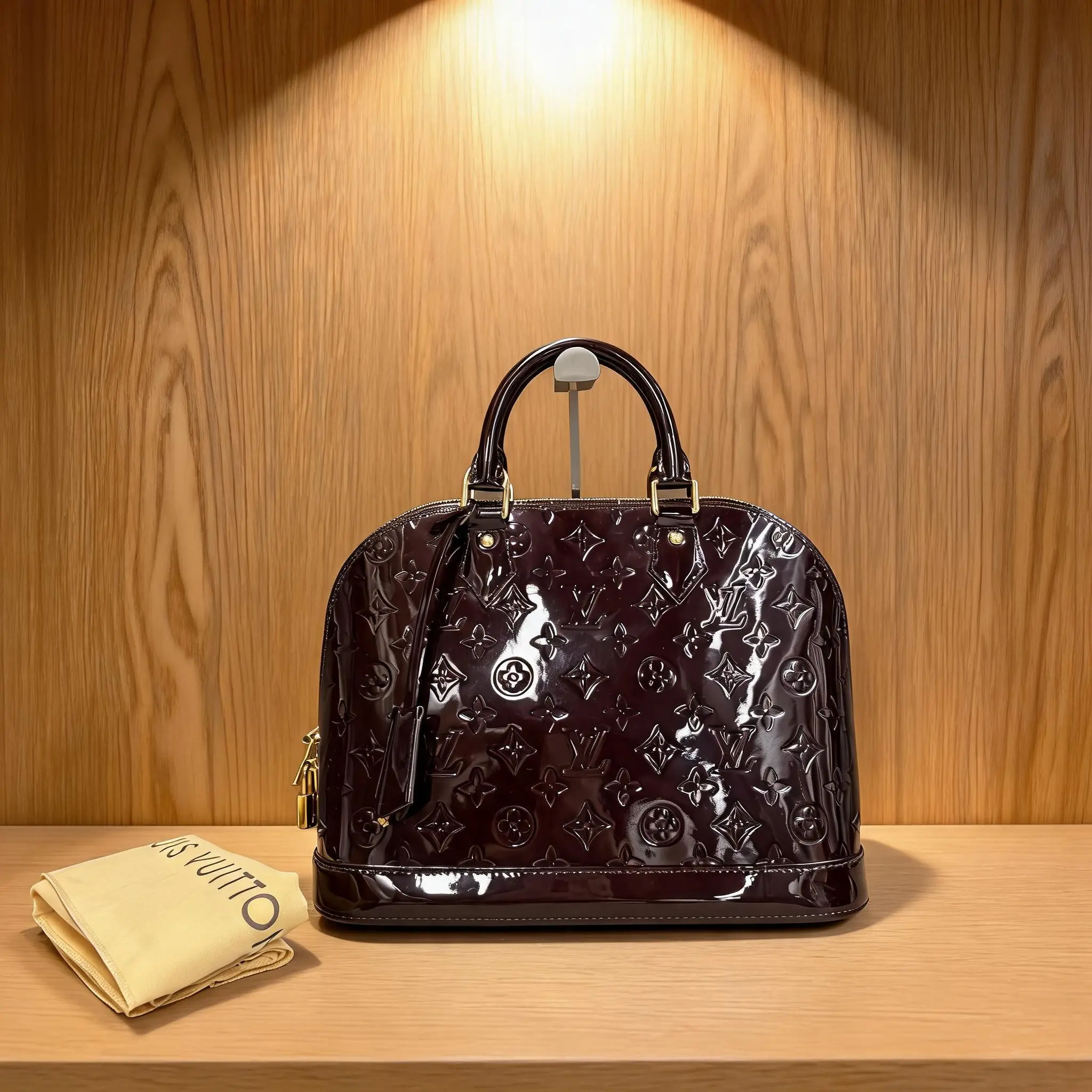 Pre-owned Louis Vuitton Patent Shoulder Bag I0729506614