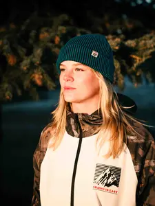 Two-Tone Knit Beanie (Blue & Navy)