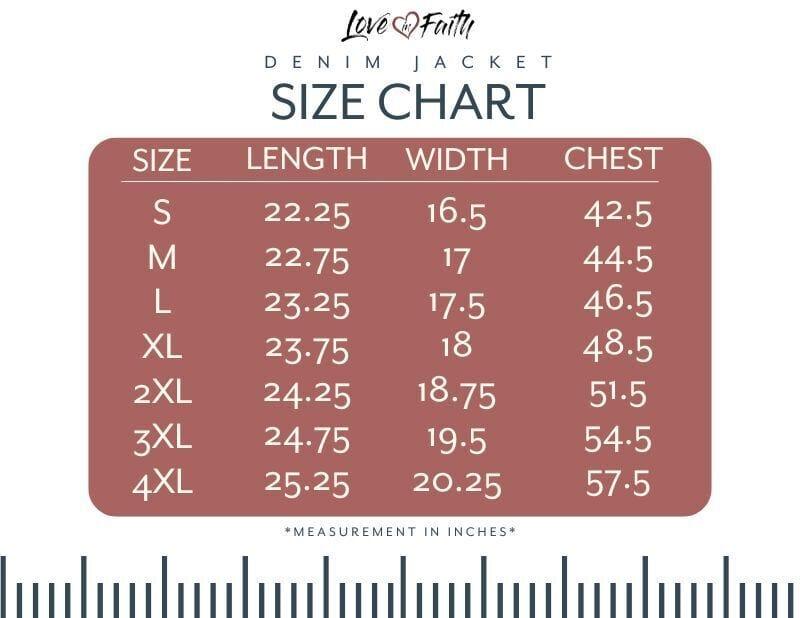 Love in Faith | Vintage Washed ‘Blessed’ Denim Jacket – Premium Soft Denim Jacket with Inspirational Christian Design | Ideal Birthday, Holiday, or Special Occasion Gift