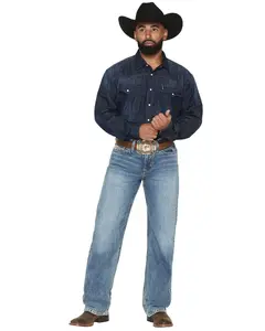 Cinch Men's Grant Light Acid Wash Relaxed Bootcut Rigid Denim Jeans - Mb33037001