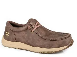Mens Brown Faux Leather Upper Mens Brown Faux Leather Upper