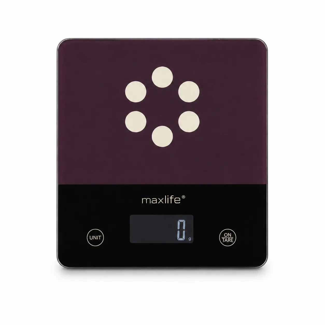 Max Life High Precision Kitchen Scale with Liquid Measurement - Large 10kg / 22lb