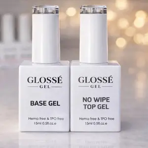 Glossé Gel Base Coat & Top Coat Polish Base and Top Coat Set