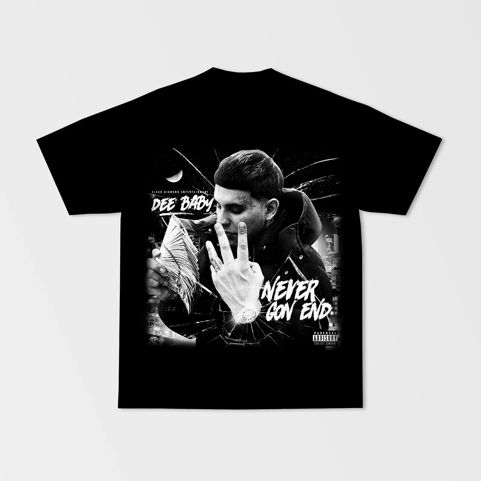 Deebaby Texas Rapper Bootleg T-Shirt Heavyweight Cotton Streetwear Apparel Top XY030606