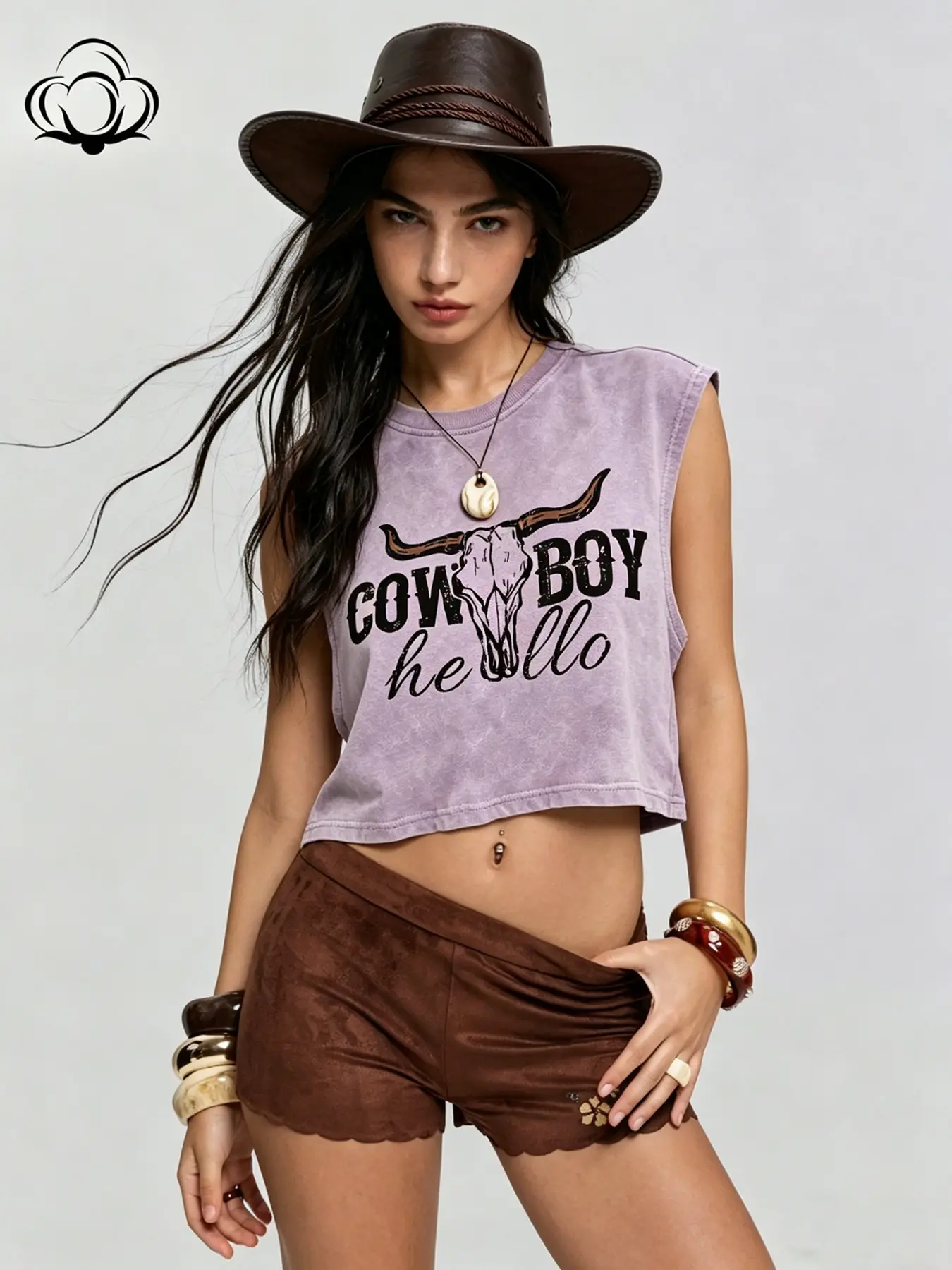 Autumn Winter Plus Size Cotton Vest, Round Neck Funny Letter Cow Print, Sleeveless Unisex Street Style, Loose Fit Outerwear Tops