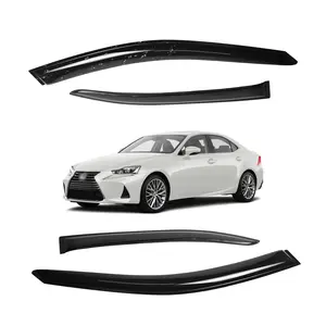 4 Pcs Black Window Visors Weather Shields Sun Guard Rain Vent Wind Deflector For Lexus For IS200t IS250 IS350 Sedan 2014-2020