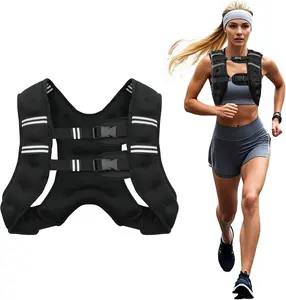 Boost Your Workout Weighted Vest 6lb-30 lbs for Woman Men, Bust Size Adjustable with Reflective Stripe for Walking Training Running & Cross Fit