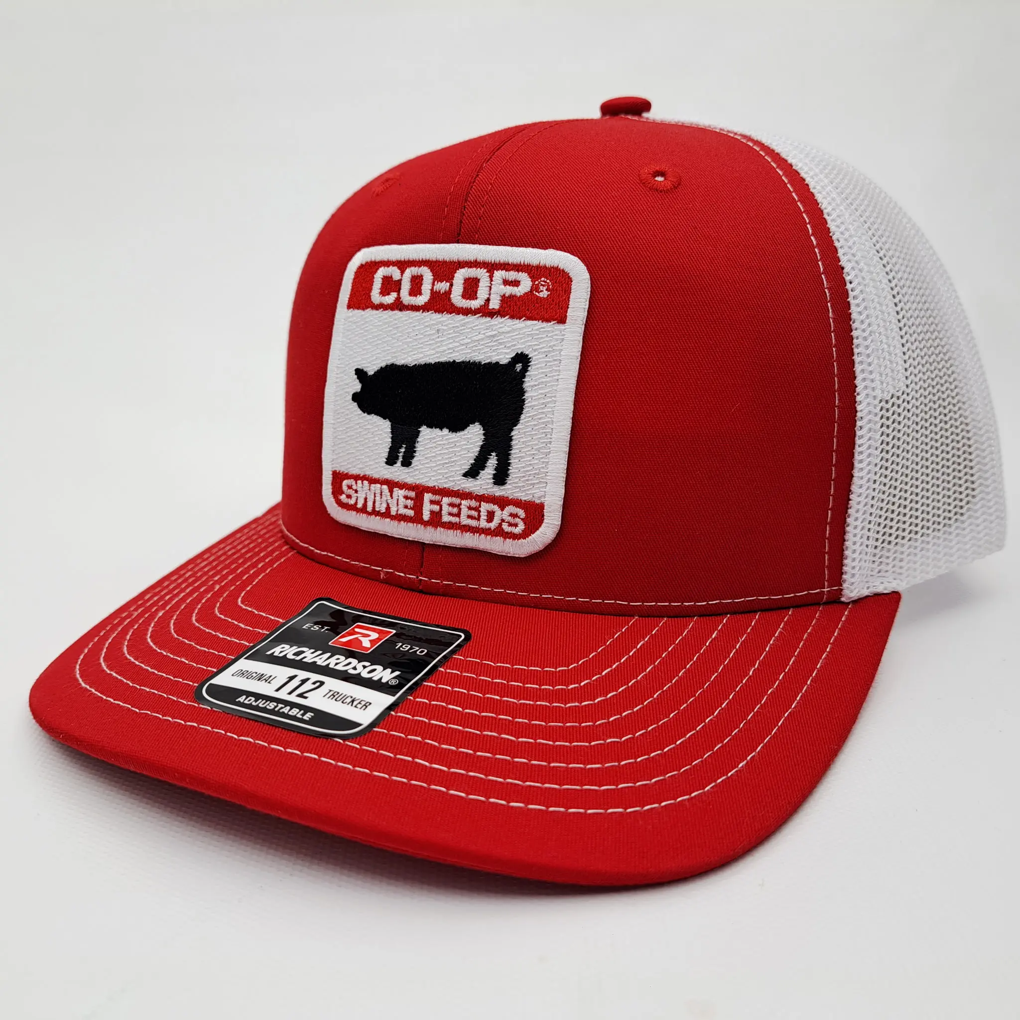 CO-OP Swine Feeds Red And White Richardson 112 Snap Back Hat