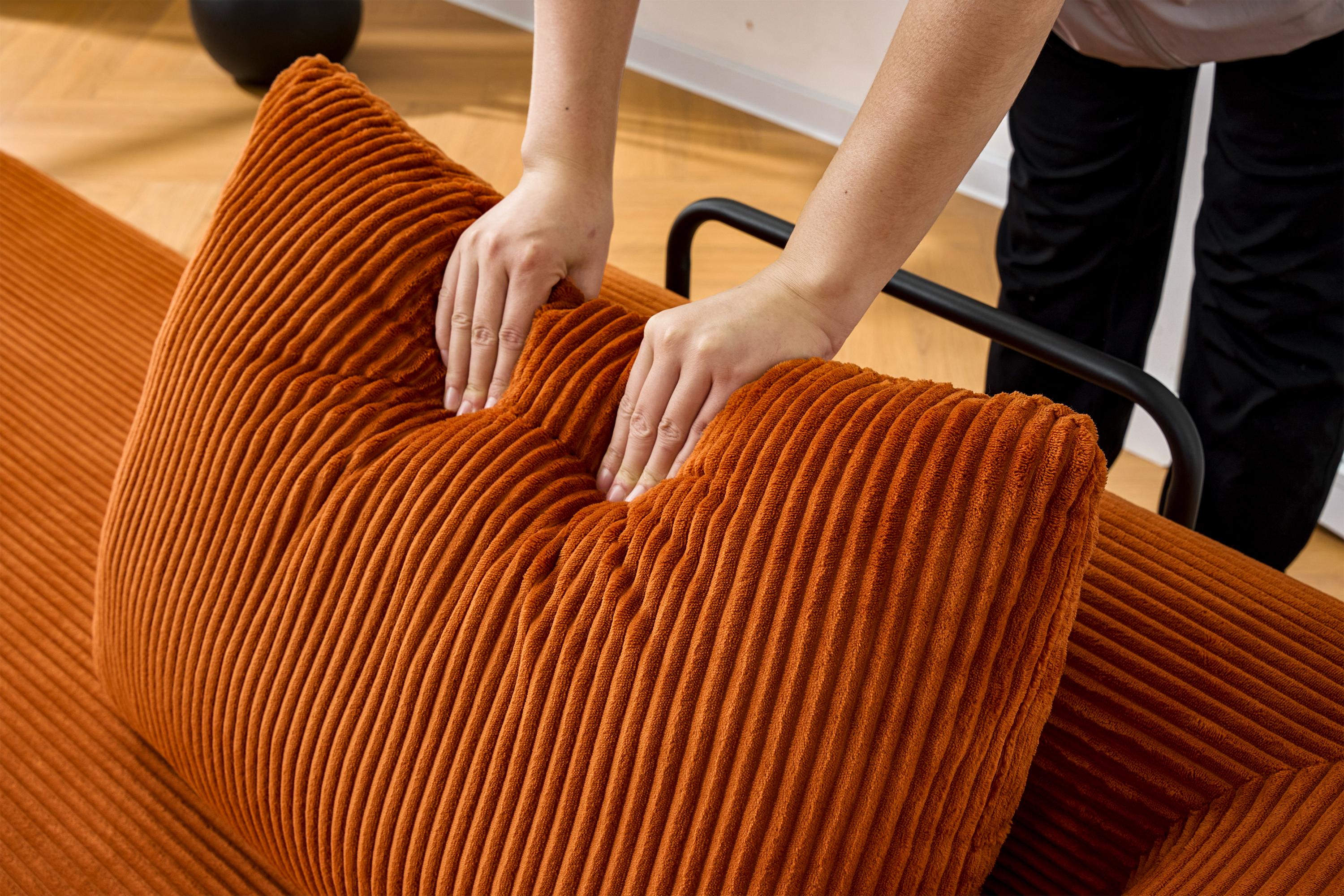 Oversized Plush “79'' 5-in-1 Boneless Convertible Sleeper Sofa Bed & loft bed | Ultra Soft Corduroy Cloud Couch with Huge Side Pocket | 4 Versatile Modes for Small Spaces - Guest Ready in Seconds & No Assembly!