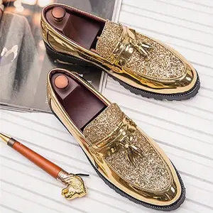 Men's Classic Tassel Loafers, Elegant Slip-On Footwear for Business and Wedding Events, Suitable for Office and Parties, Spring, Summer, and Autumn Shoe Boy