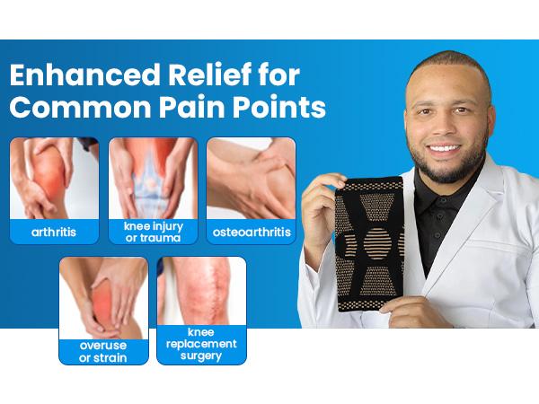 UGEM 2 Pack Knee Braces for Knee Pain Compression Sleeves with Patella Gel Pad & Side Stabilizers for Meniscus Tear ACL & Arthritis Relief