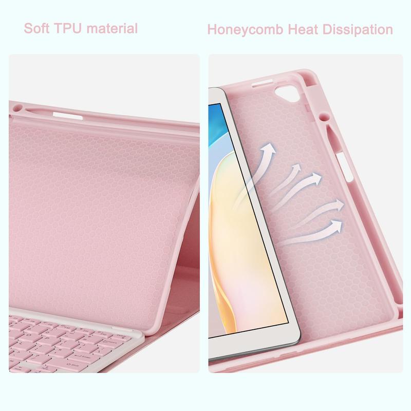 Keyboard Case with Mouse For iPad (A16) 11th Gen&10th Gen, Magnetic Case with Keyboard, Touchscreen and Mouse, Thin & Light Cover with Pencil Holder, Foldable Protective Cover, Auto Wake/Sleep, USB-C Charging,  Anti-Drop Design, Tablet
